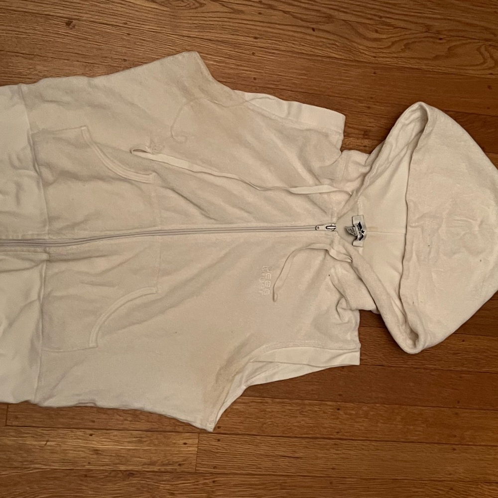 Bebe Cream Hooded Vest